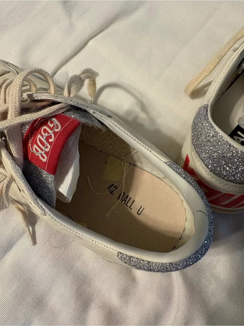 Golden Goose LTD Edition I LOVE YOU Ballstar with Swarovski tongue and heel